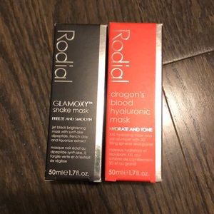 Rodial snake mask and dragons blood mask